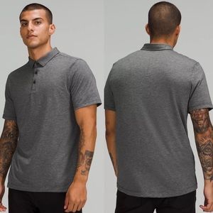 Lululemon Evolution Short Sleeve Polo Shirt in Heathered Black | Size XXL